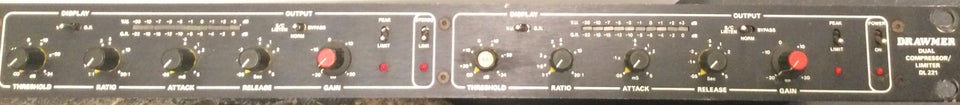 Dual compressor, Drawmer DL 221