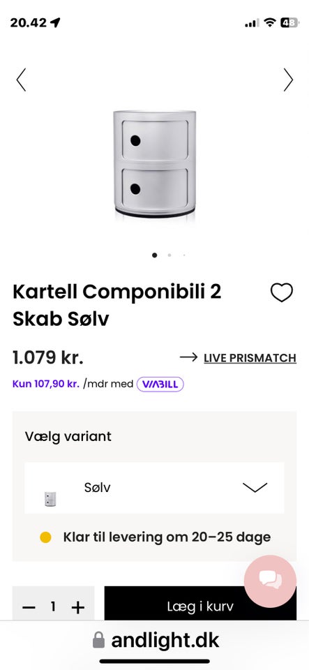 Kartell Componibli side borse