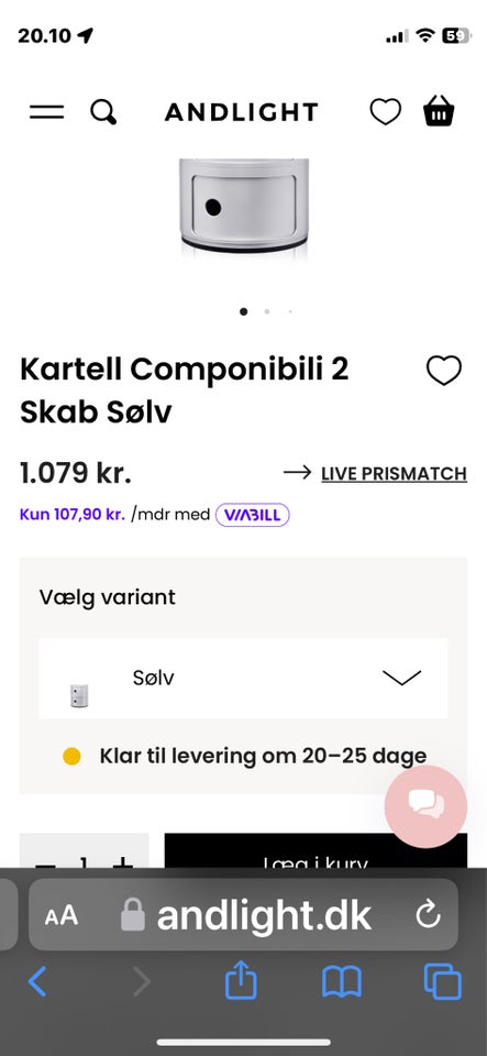 Kartell Componibli side borse