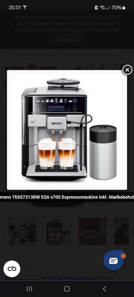 Espressomaskine Siemens