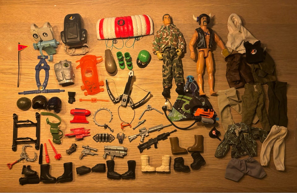 Vintage Actionman lot med massere