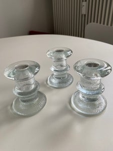 Glas Lysestager ? Iittala?