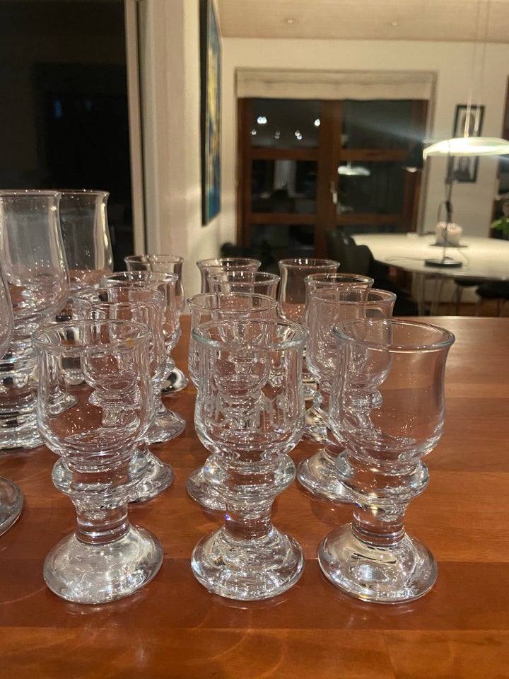 Glas, Snapseglas og ølglas,