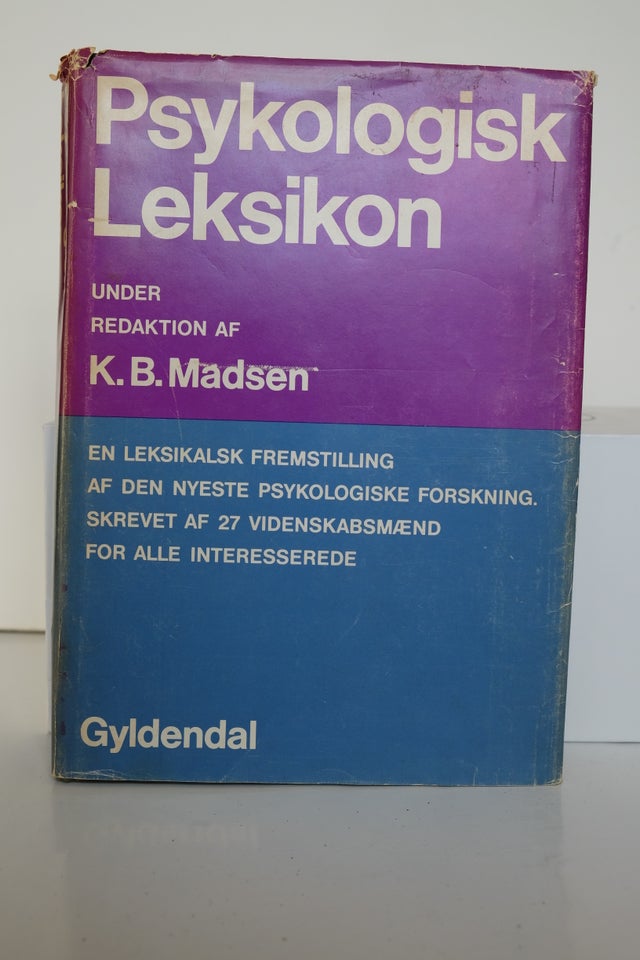 Psykologisk leksikon, K B Madsen,