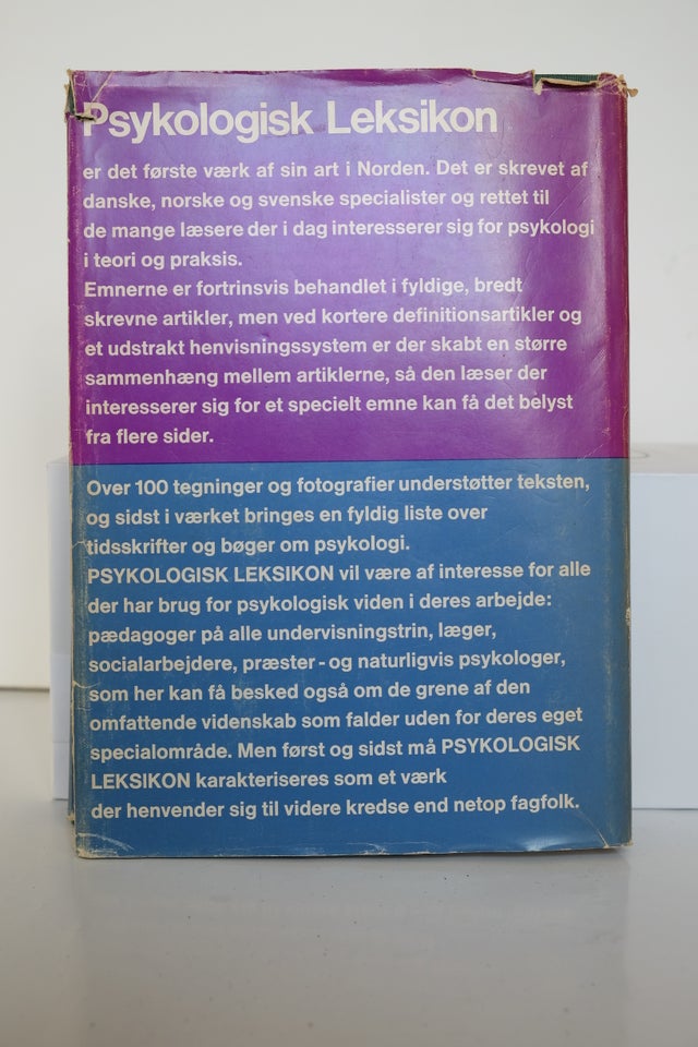 Psykologisk leksikon, K B Madsen,