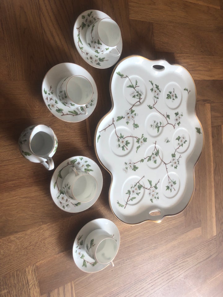 Porcelæn Bakke med kopper og