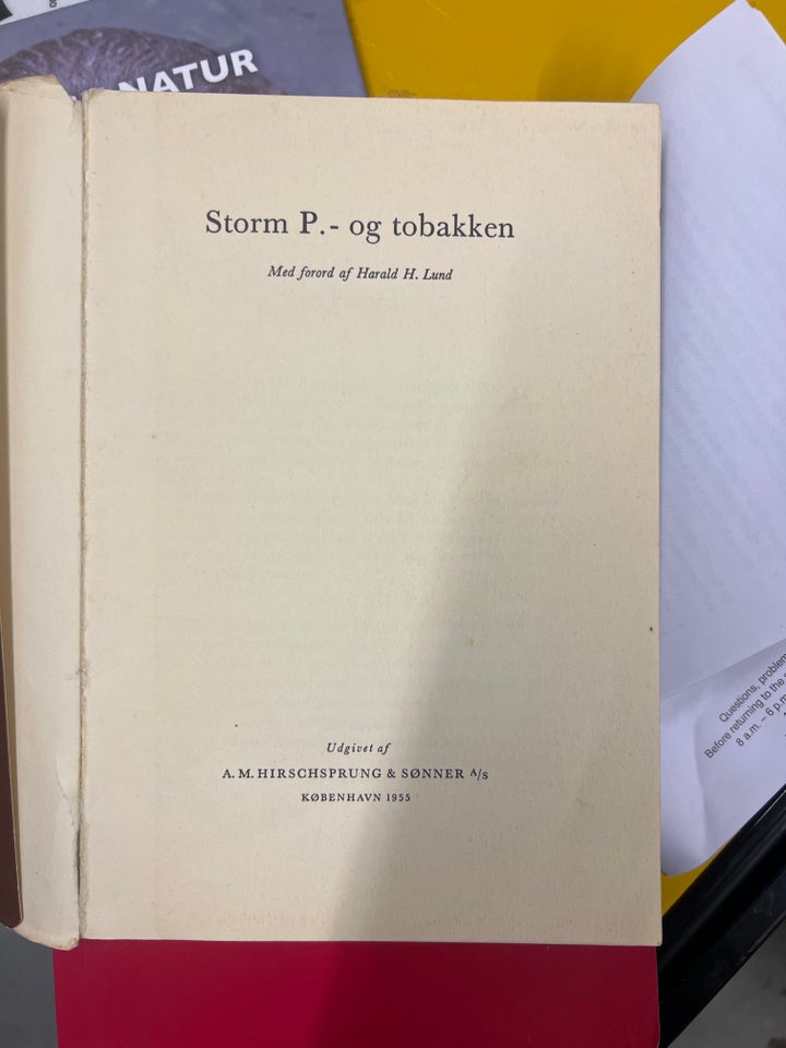 Storm P - og tobakken Storm P år