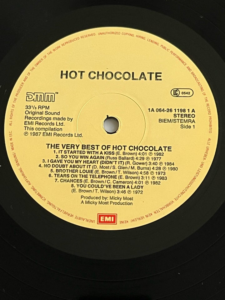 LP, Hot Chocolate, The Very Best