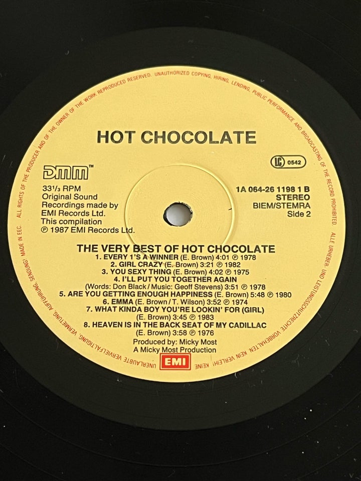 LP, Hot Chocolate, The Very Best