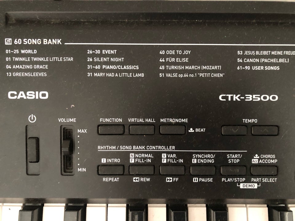 Keyboard, Casio CTK -3500