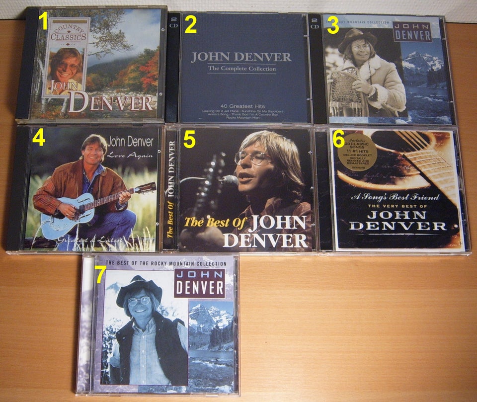 John Denver: 7 Titler, country