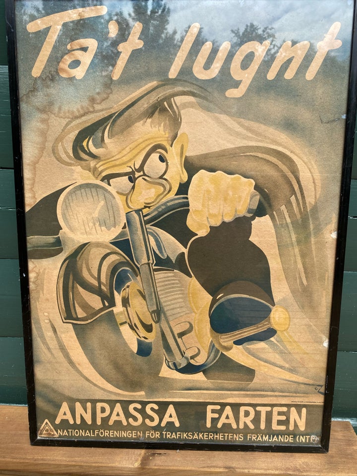 Vintage plakat Svensk motiv: