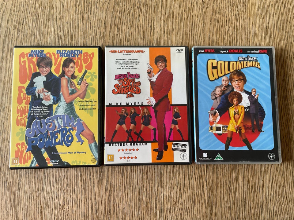 Austin Powers 1-3 DVD komedie