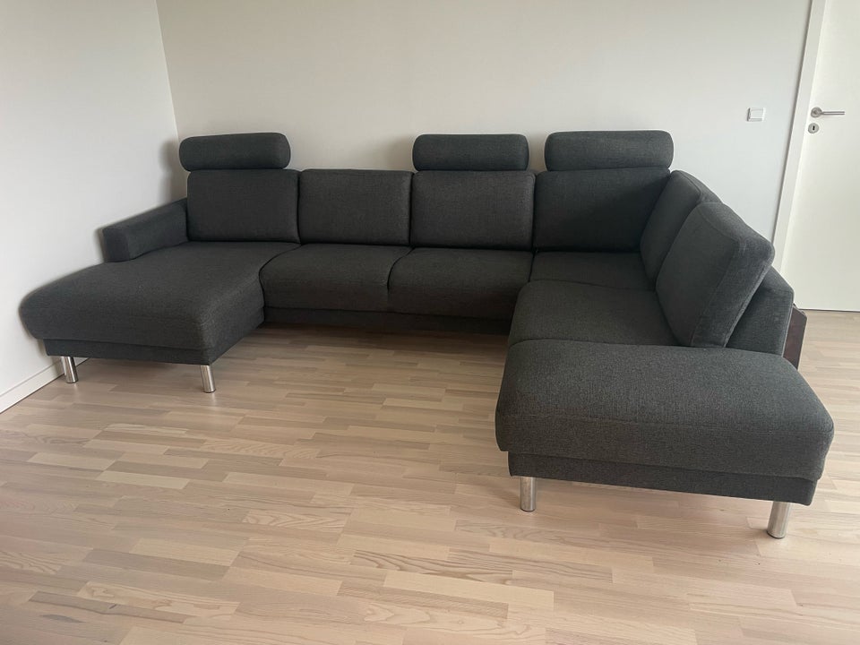 U-sofa stof 5 pers