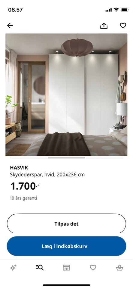 Garderobeskab, Ikea Hasvik