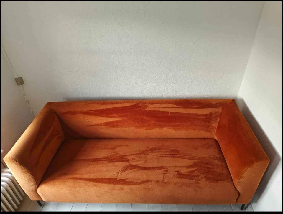 Sofa, velour, 2 pers.