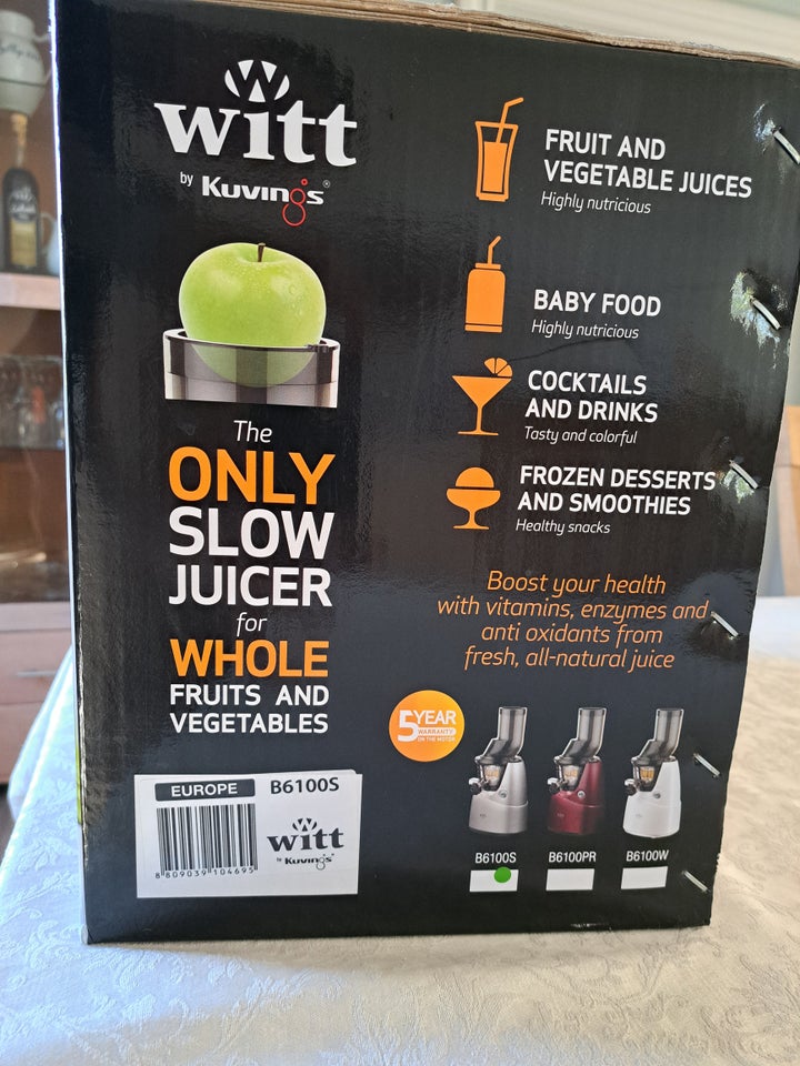 Slowjuicer fra witt, Witt