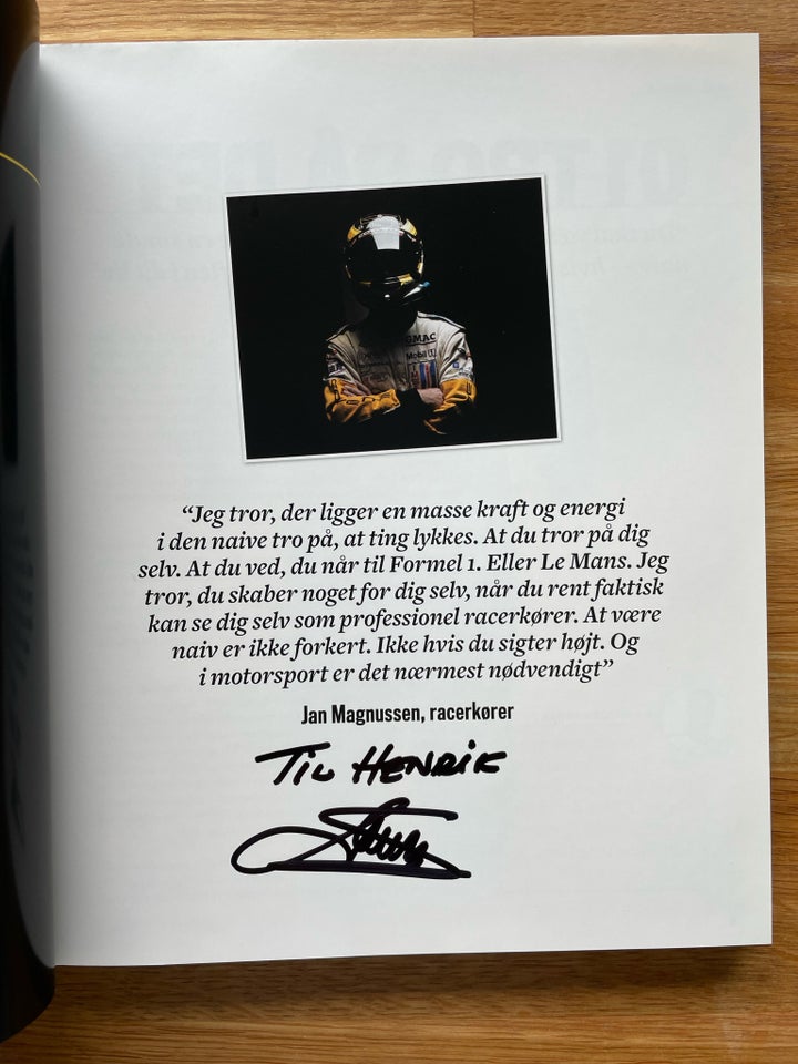 Autografer, Bog Jan Magnussen