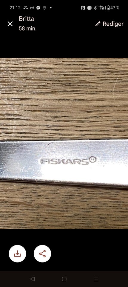 Bestik, Skeer, Fiskars