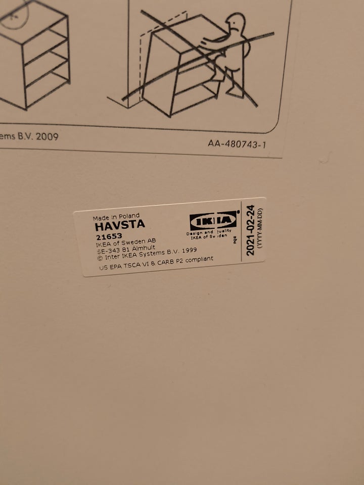 Andet skab, Ikea Havsta, b: 81 d: 35