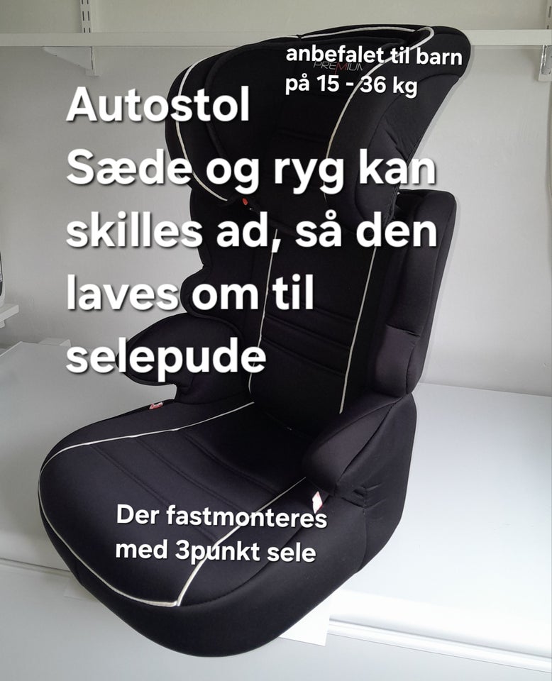 Autostol, op til 36 kg , andet mærke