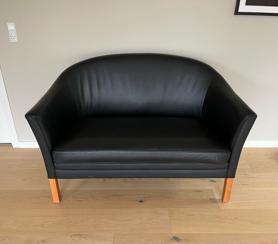 Sofa, læder, 2 pers.