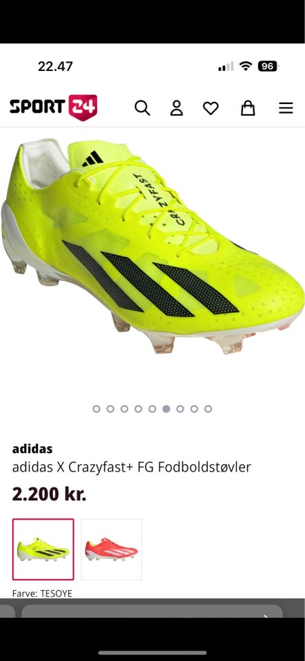 Fodboldstøvler, Adidas , str. 41