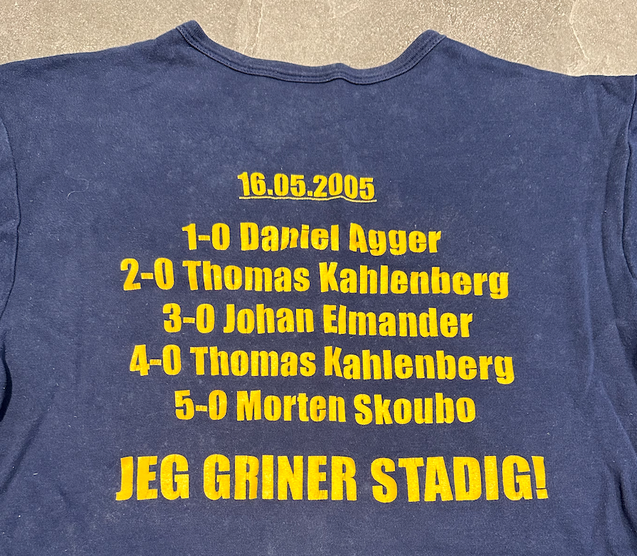 T-shirt Brøndbys 5-0 "JEG GRINER