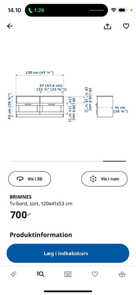 Tv bord , Perfekt