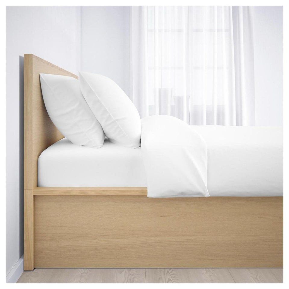 Dobbeltseng, Ikea MALM , b: 180 l: