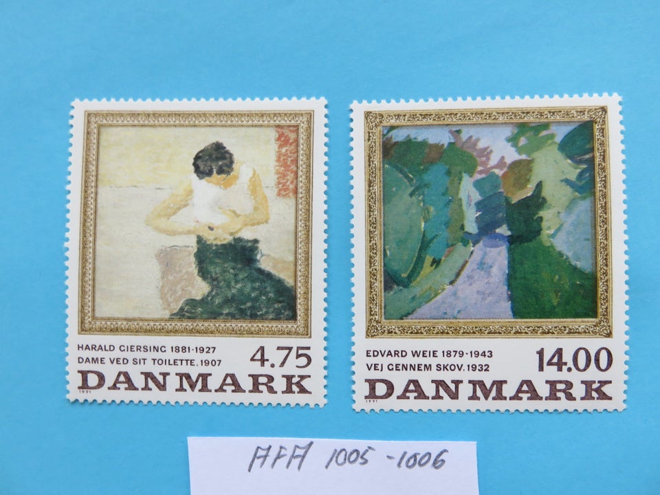 Danmark, postfrisk, AFA 1005/1006