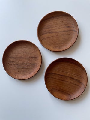 3 stk TEAK WIGGERS coaster  