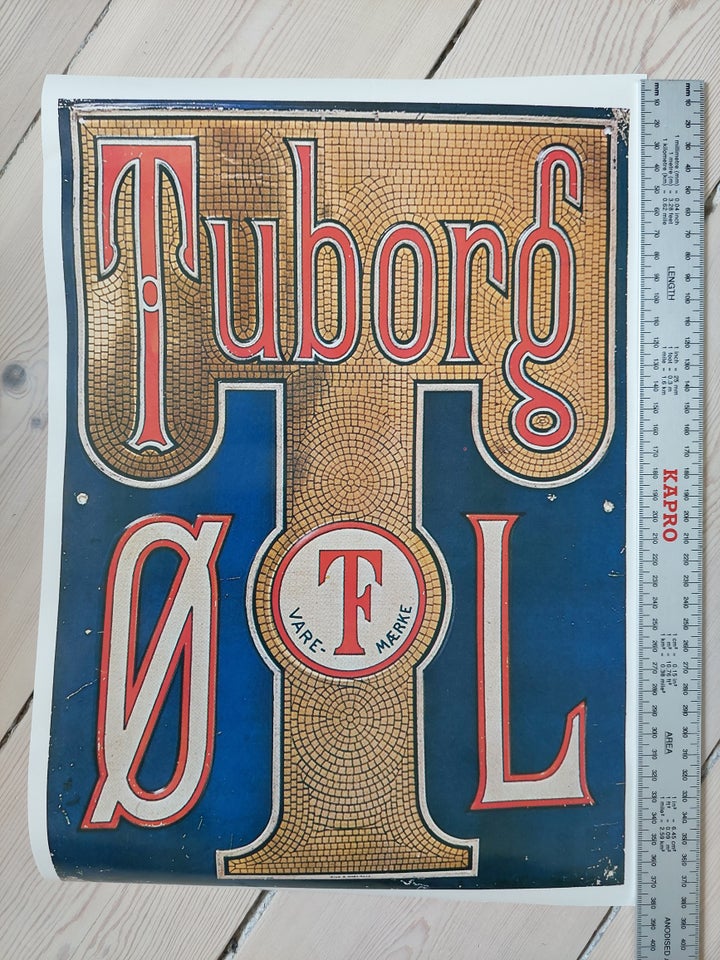 Fem plakater, motiv: Tuborg