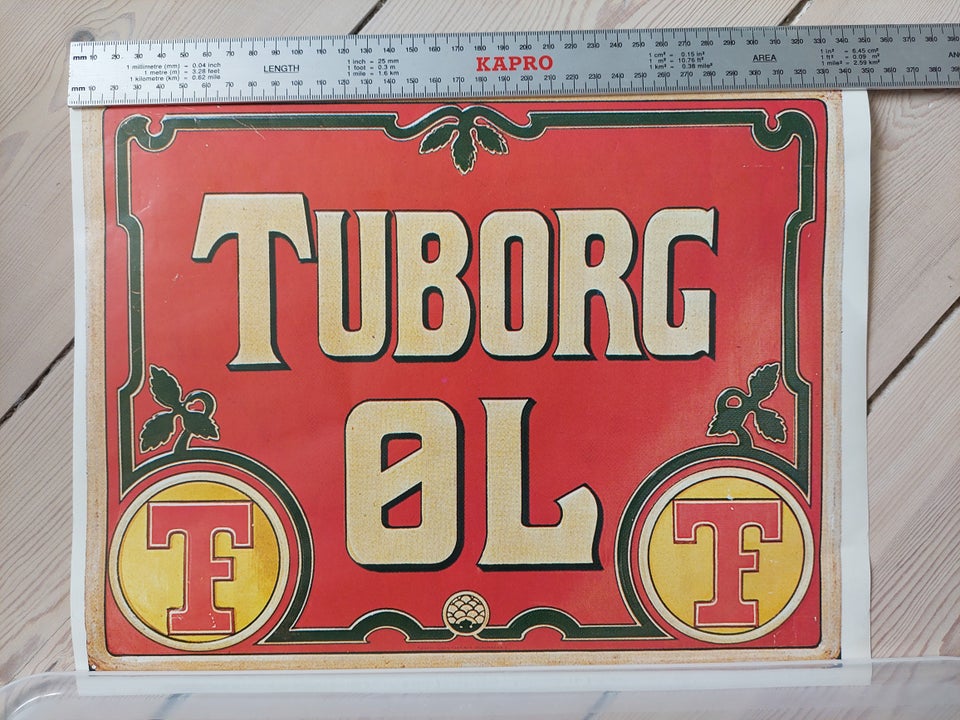 Fem plakater, motiv: Tuborg