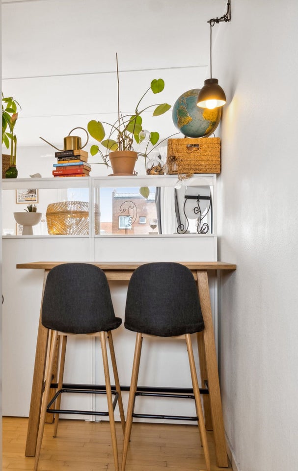 Bar table and two chairs