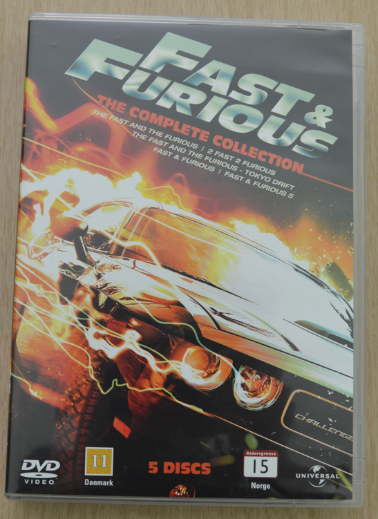 Fast And Furious 1-5 Box DVD