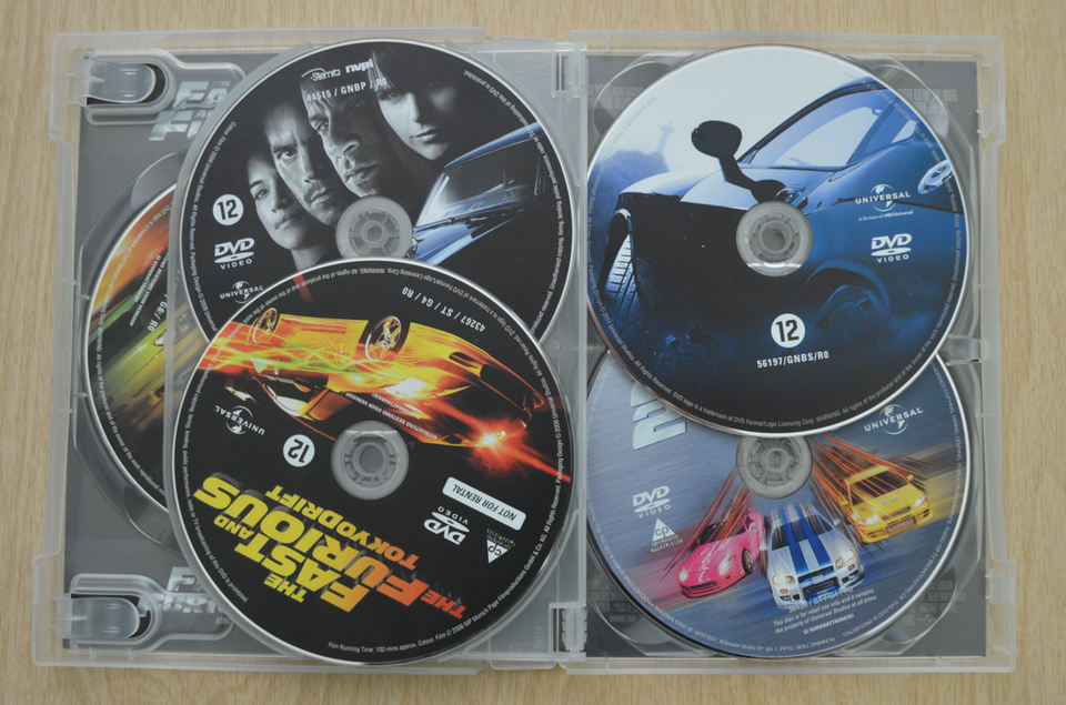 Fast And Furious 1-5 Box DVD