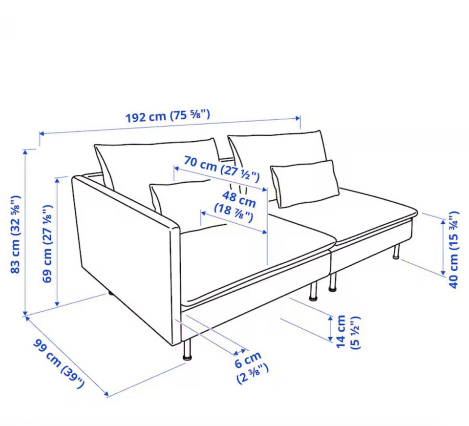 Sofa, 3 pers. , IKEA