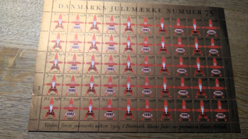 Danmark, 6 Danske juleark 1982-86