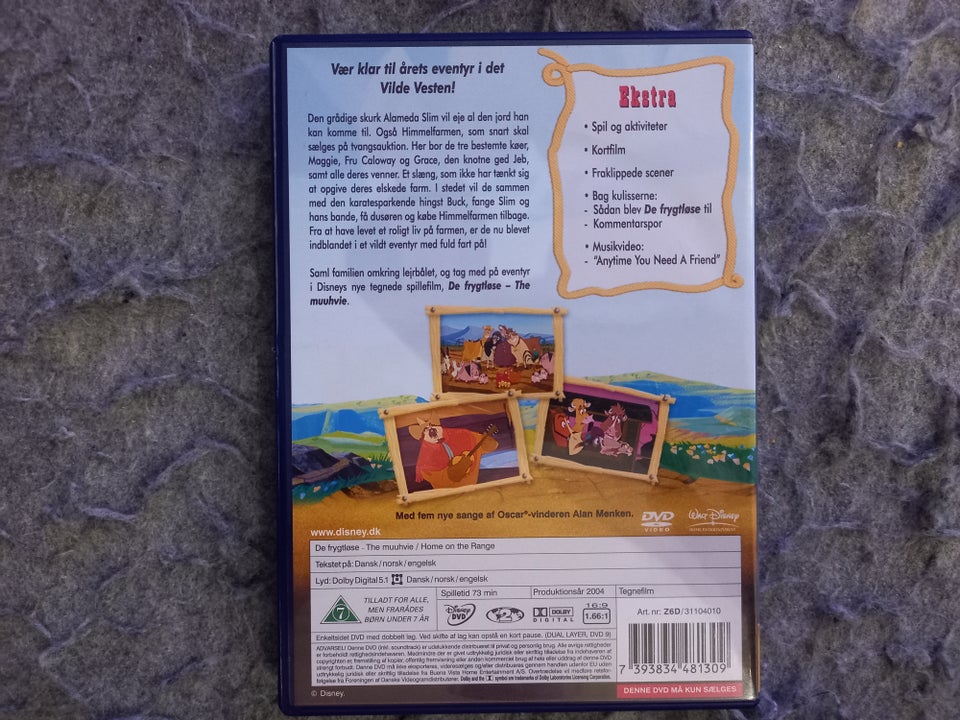 De Frygtløse Walt Disney, DVD,