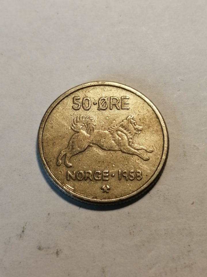 Danmark, mønter, 50 øre