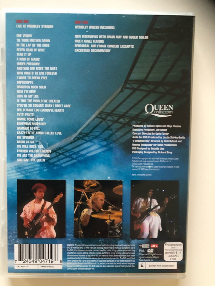 Queen Live at Wembley Dobbelt DVD - A