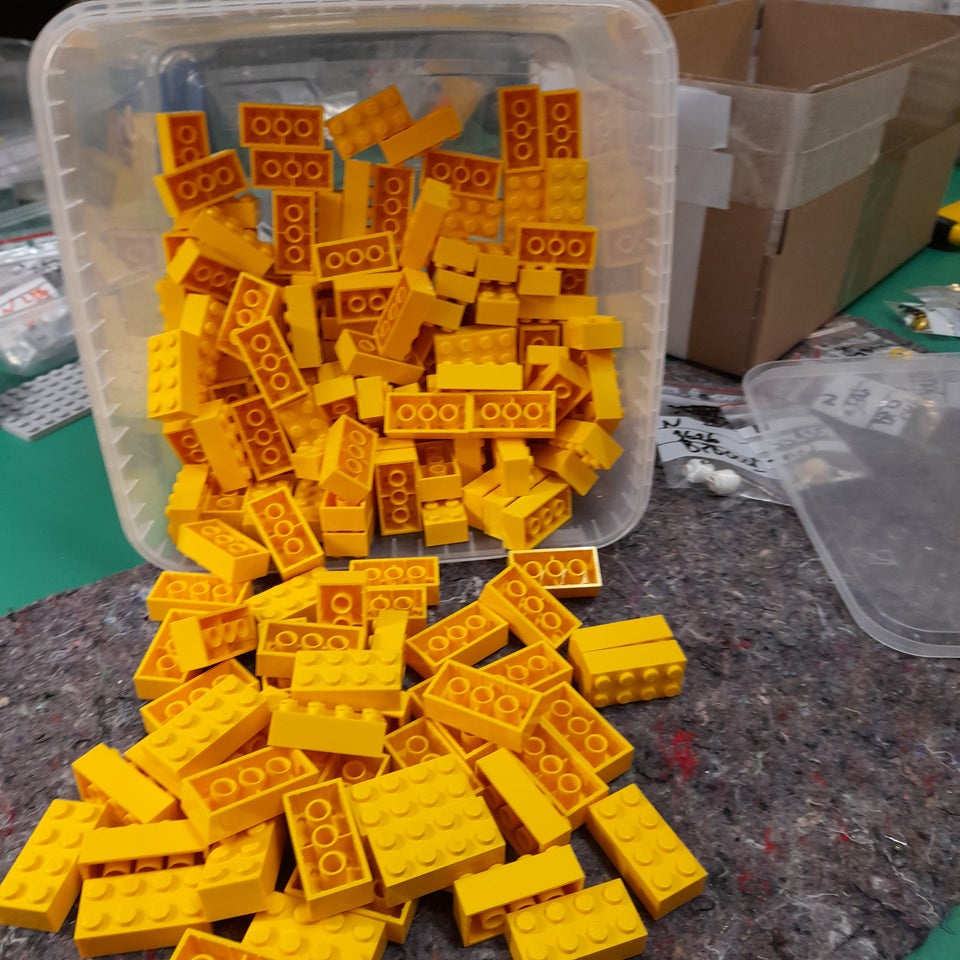 Lego blandet, Gul LEGO(R) klods 2 x 4