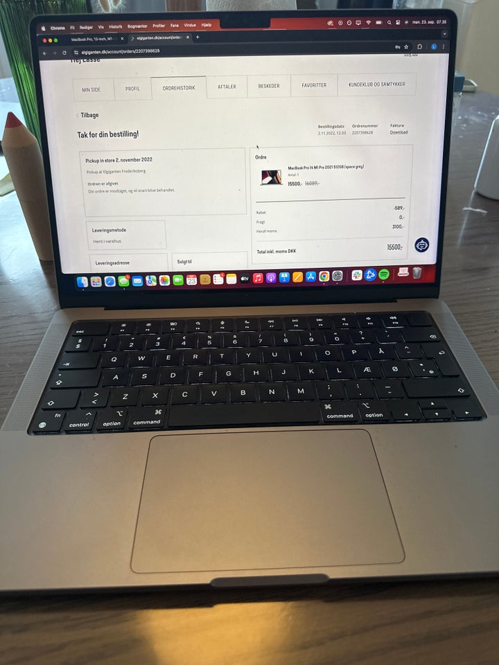 Andet mærke MacBook Pro M1 512 GB , 16