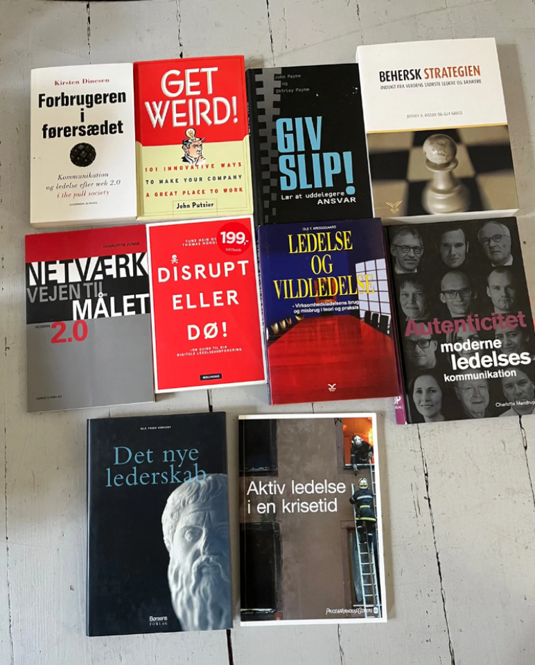 Diverse ledelsesbøger, emne: