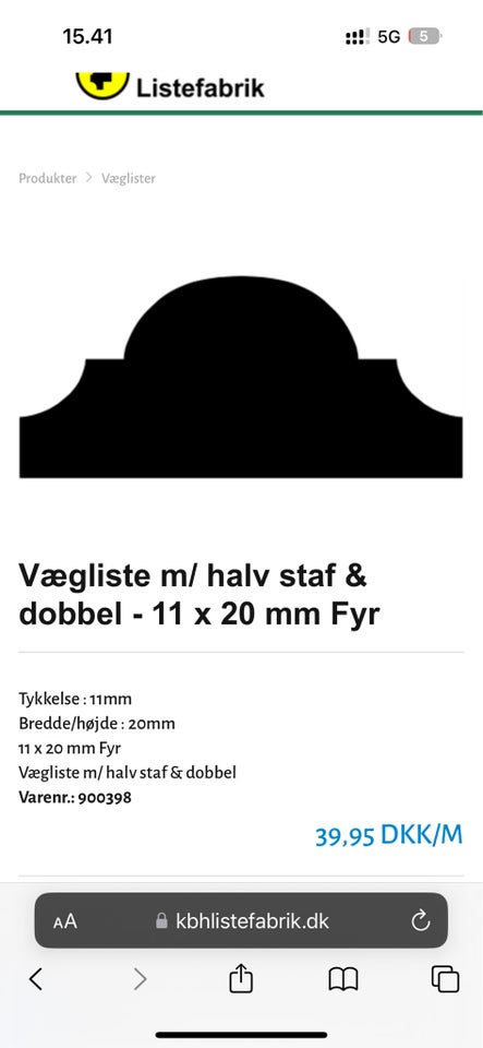 Vægliste