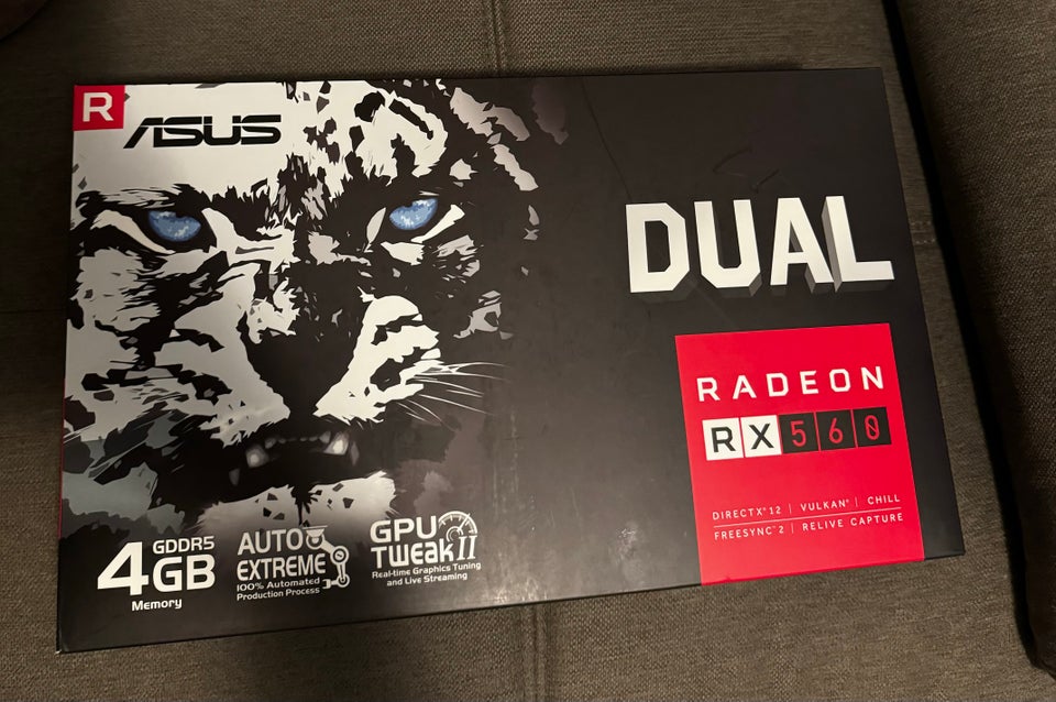 Dual Radeon RX 560 Asus, 4 GB RAM,