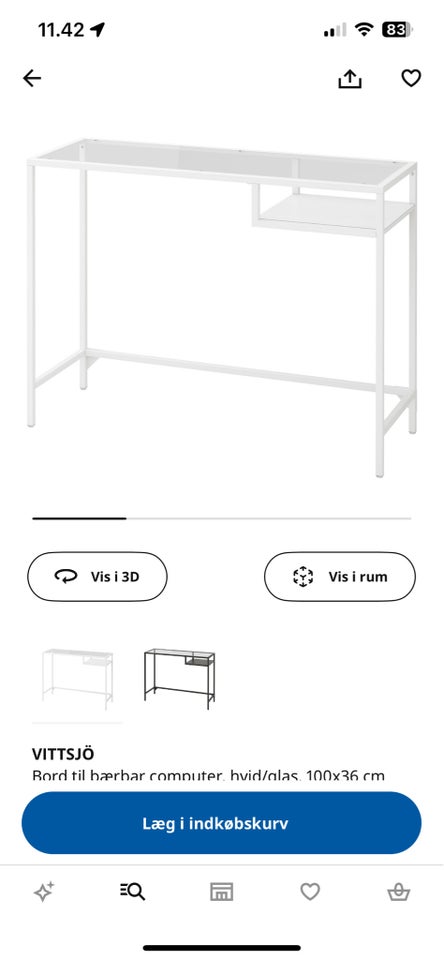 Skrive-/computerbord, IKEA , b: