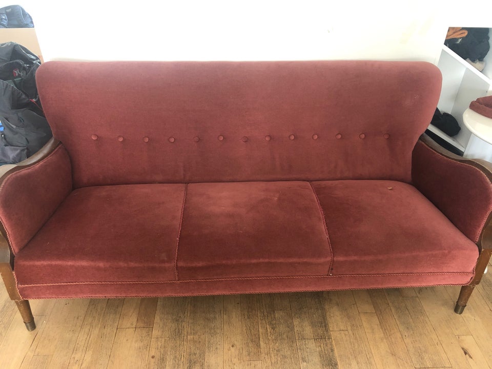 Sofa, velour, 3 pers.