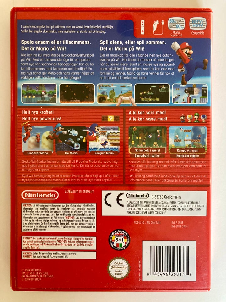 Super Mario bros, Nintendo Wii